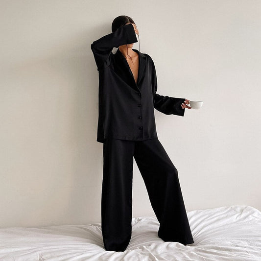 Mara - Dames Pyjama Set Zacht Comfortabel met Bijpassende Blouse en Broek
