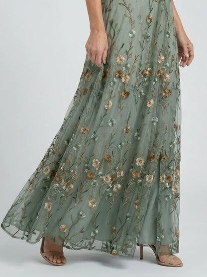 Marije - Romantische Maxi Jurk Dames met V-hals