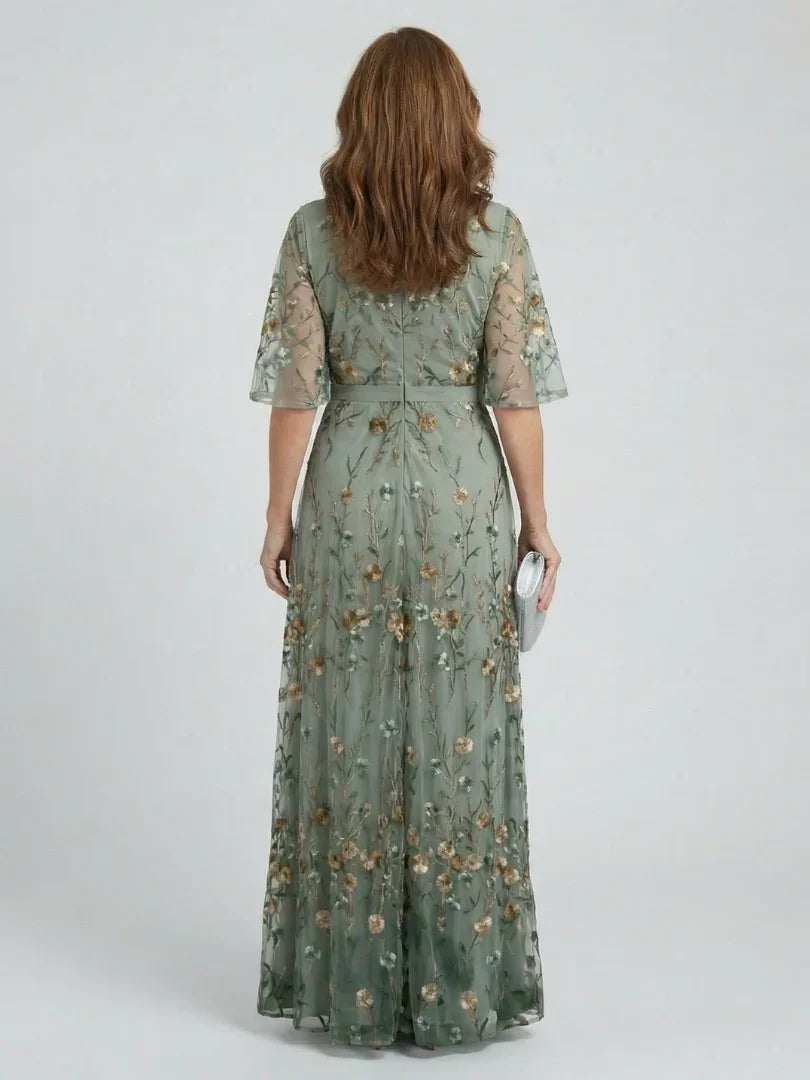 Marije - Romantische Maxi Jurk Dames met V-hals