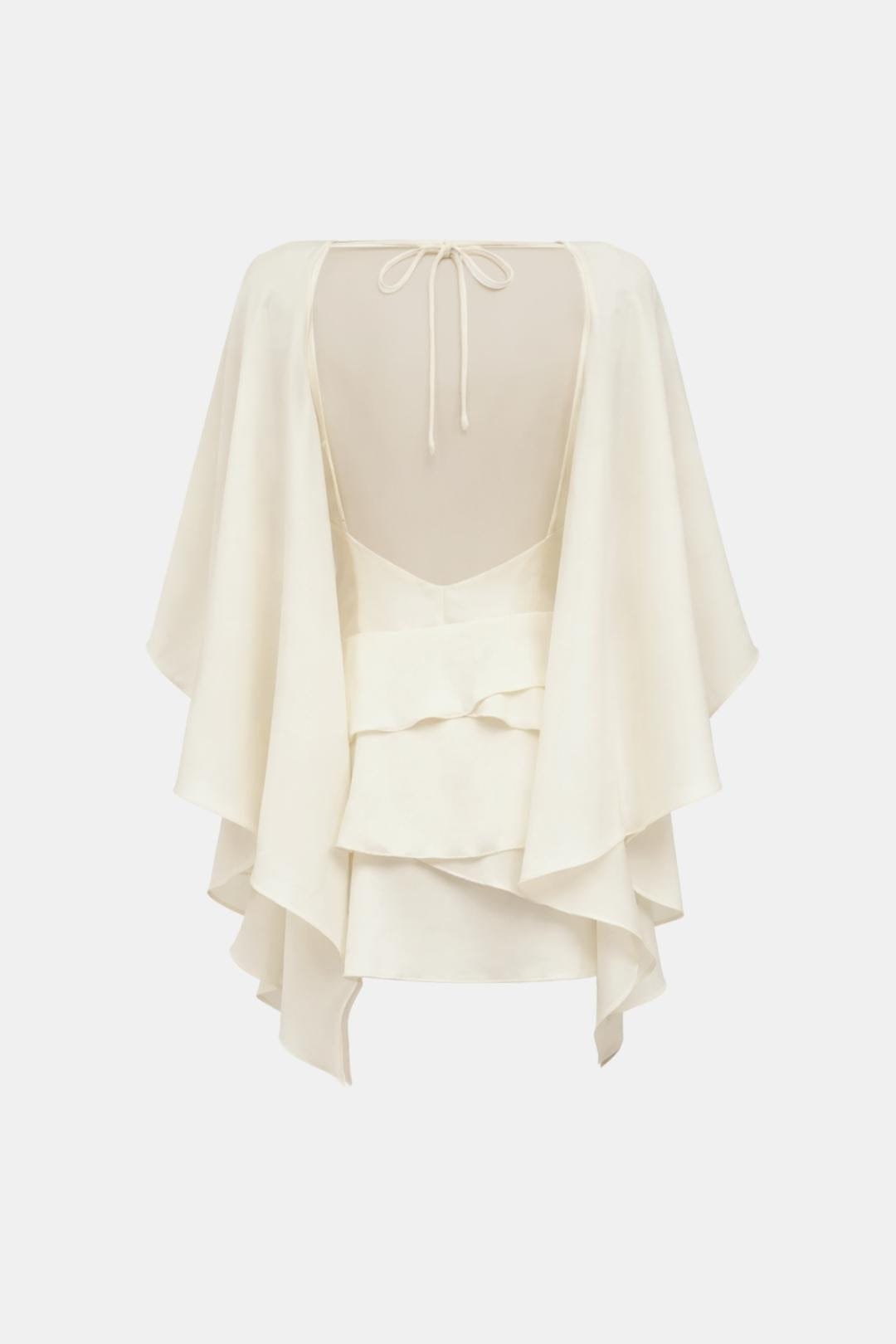 Maud - Chique Galajurk Dames met Cape en Gelaagde Rok