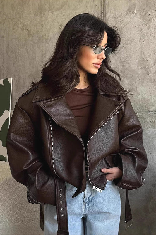 Maud - Dames Jas Oversized voor de Herfst met Ritssluiting