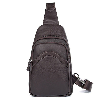 Tas Heren - Compacte Chest Sling Bag met Twee Vakken en Brede Band | Casual