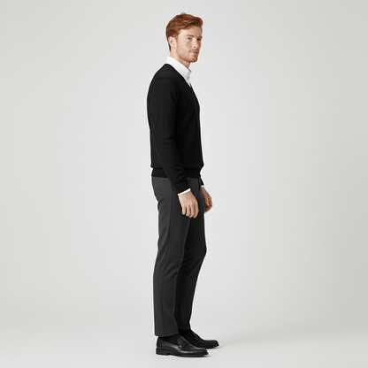 Niels - Heren Trui Slim Fit Fijngebreid in Nette Stijl met V-hals