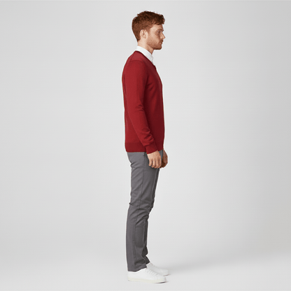 Niels - Heren Trui Slim Fit Fijngebreid in Nette Stijl met V-hals