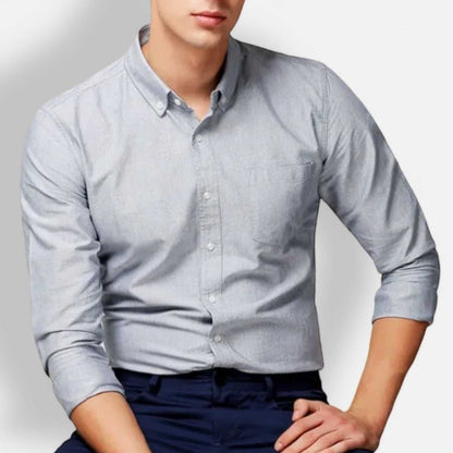 Niels - Modern Overhemd Heren met Casual Smart Uitstraling en Tijdloze Kraag