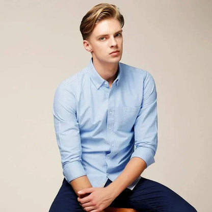 Niels - Modern Overhemd Heren met Casual Smart Uitstraling en Tijdloze Kraag