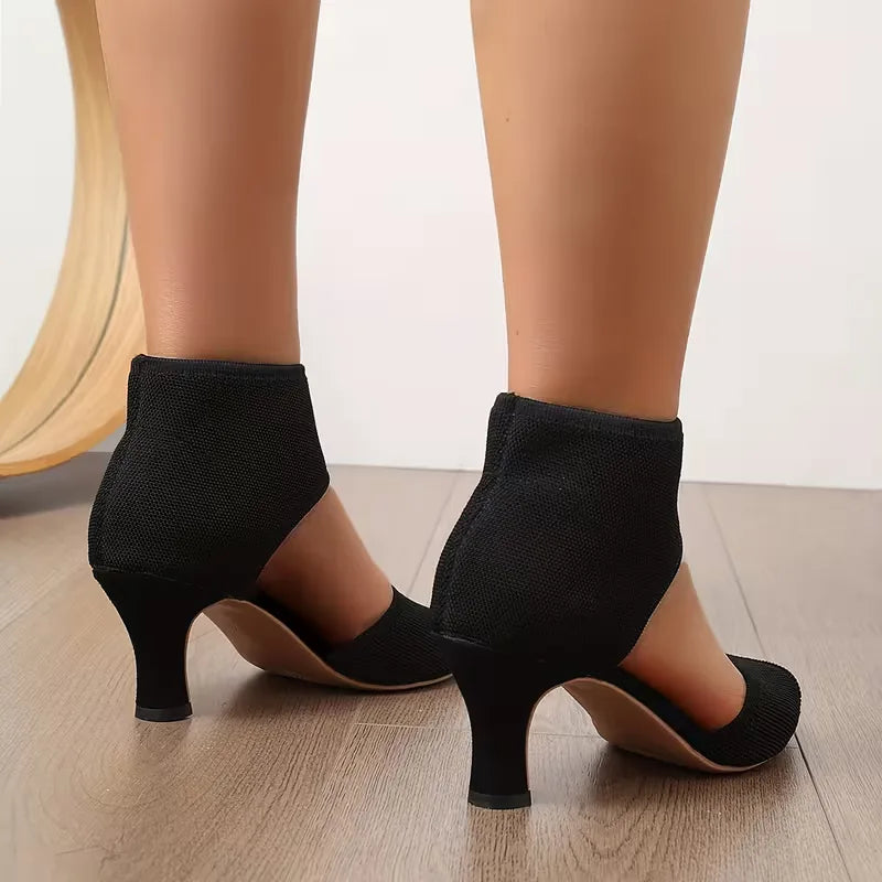 Noor - Chique Orthopedische Sandalen Dames met Brede Enkelband en Slanke Hak