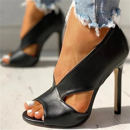 Noor - Elegante Orthopedische Sandalen Dames met Peep Toe en Stilettohak
