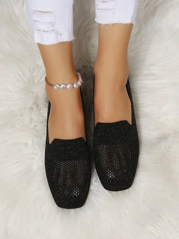 Noor - Trendy Plateau Ballerina's Dames met Ademend Mesh en Comfortabele Zool