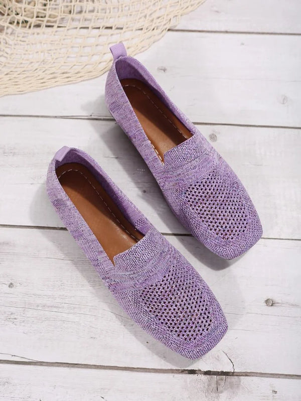Noor - Trendy Plateau Ballerina's Dames met Ademend Mesh en Comfortabele Zool