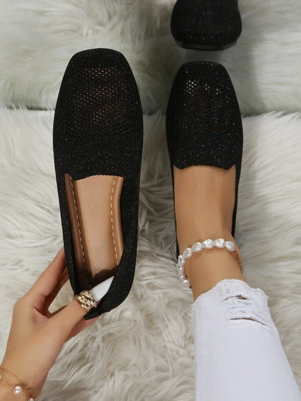 Noor - Trendy Plateau Ballerina's Dames met Ademend Mesh en Comfortabele Zool