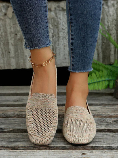 Noor - Trendy Plateau Ballerina's Dames met Ademend Mesh en Comfortabele Zool