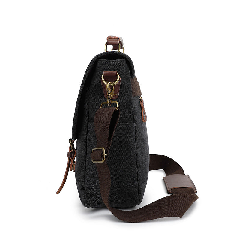 Tas Heren - Robuuste Messenger met Dubbele Gesp en Schouderband | Casual