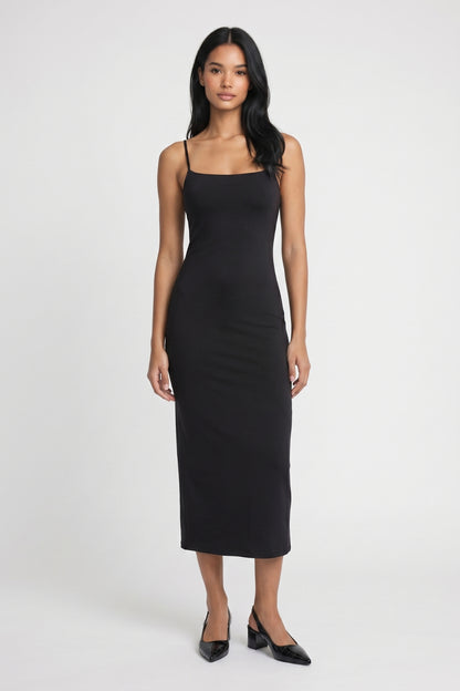 Midi Jurk Dames - Getailleerd | Spaghettibandjes