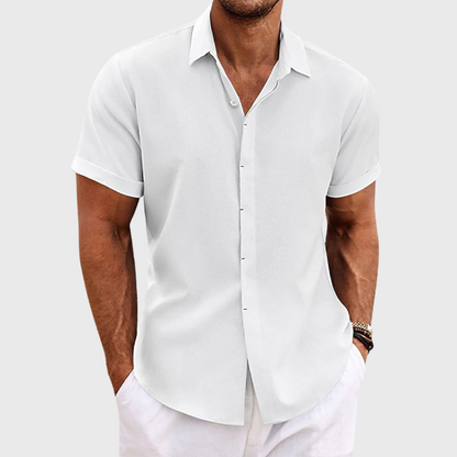 Overhemd Heren - Regular Fit met Kraag en Korte Mouwen | Casual