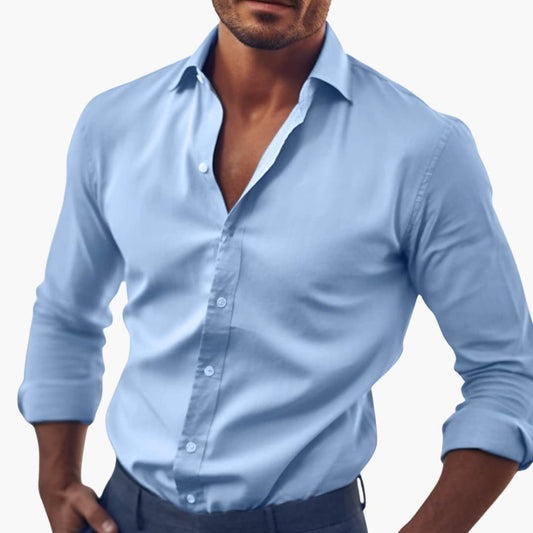 Overhemd Heren - Slim Fit met Lange Mouwen | Elegant en Klassiek