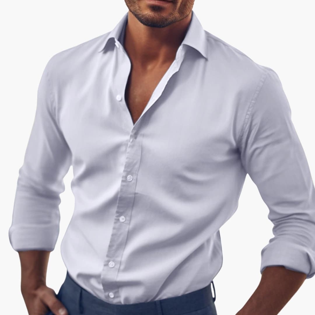 Overhemd Heren - Slim Fit met Lange Mouwen | Elegant en Klassiek