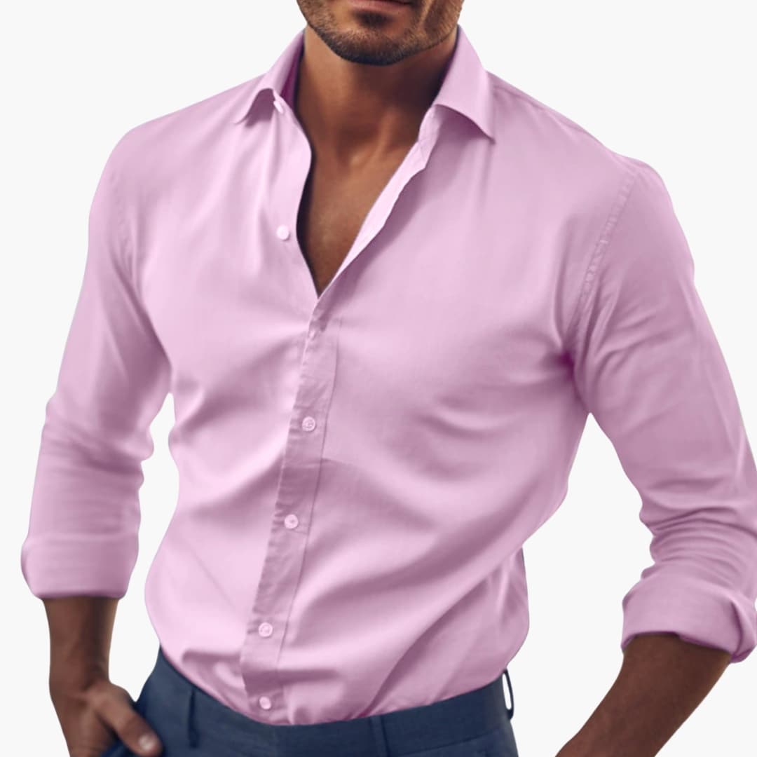 Overhemd Heren - Slim Fit met Lange Mouwen | Elegant en Klassiek