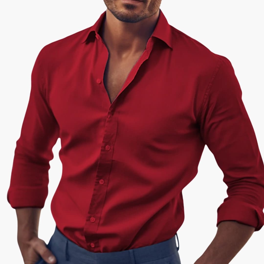 Overhemd Heren - Slim Fit met Lange Mouwen | Elegant en Klassiek