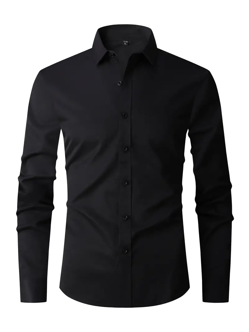 Overhemd Heren - Elegant Fit met Lange Mouwen | Tijdloos