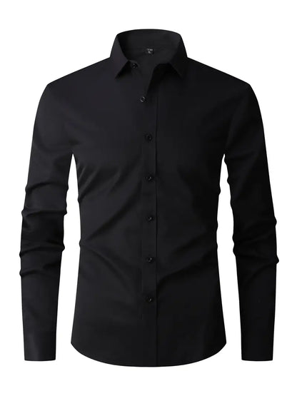 Overhemd Heren - Elegant Fit met Lange Mouwen | Tijdloos