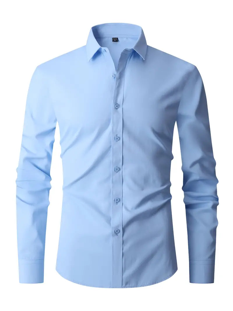 Overhemd Heren - Elegant Fit met Lange Mouwen | Tijdloos