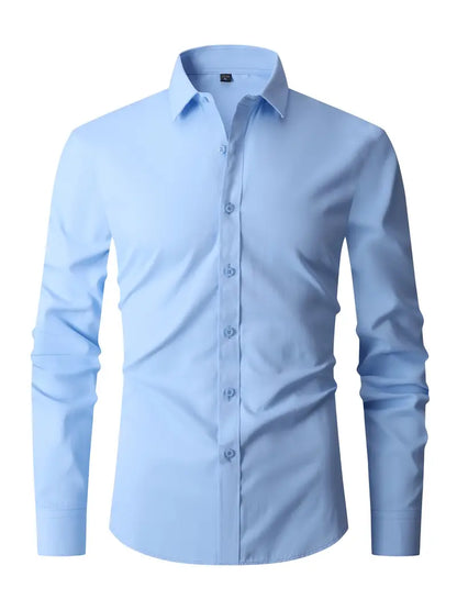 Overhemd Heren - Elegant Fit met Lange Mouwen | Tijdloos