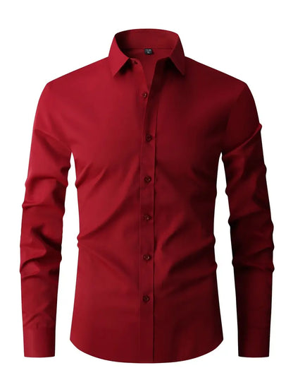Overhemd Heren - Elegant Fit met Lange Mouwen | Tijdloos