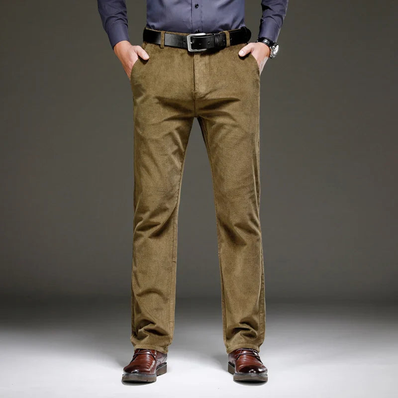 Pantalon Heren - Rechte Broek met Riemlussen | Klassiek