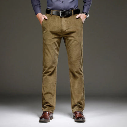 Pantalon Heren - Rechte Broek met Riemlussen | Klassiek