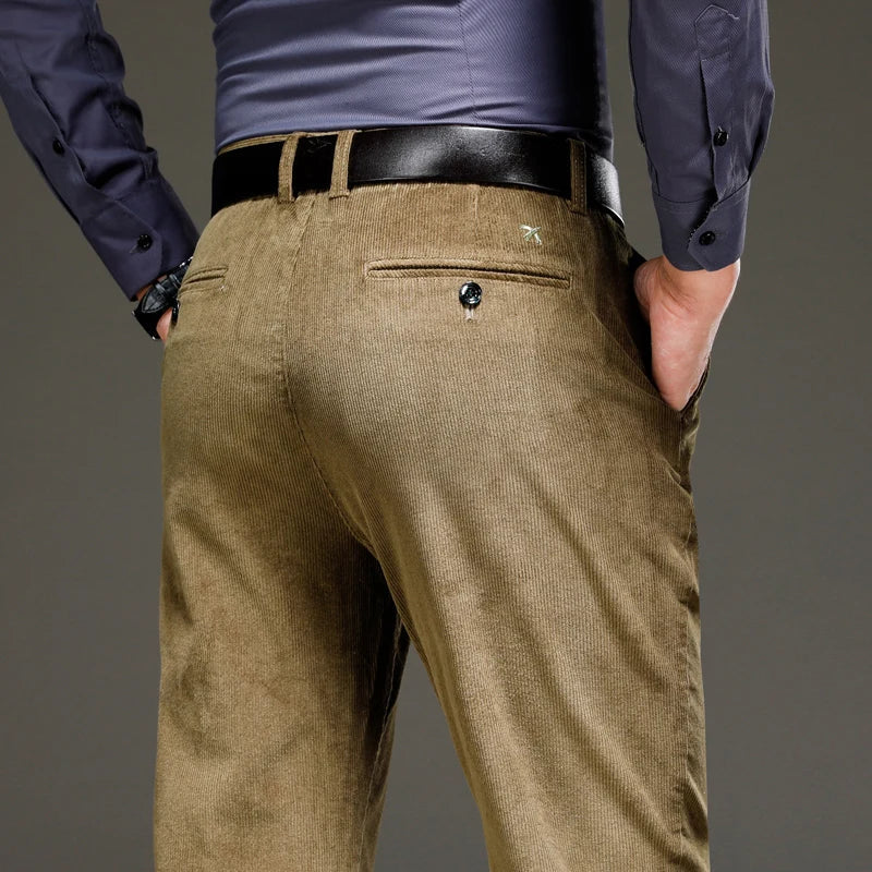 Pantalon Heren - Rechte Broek met Riemlussen | Klassiek