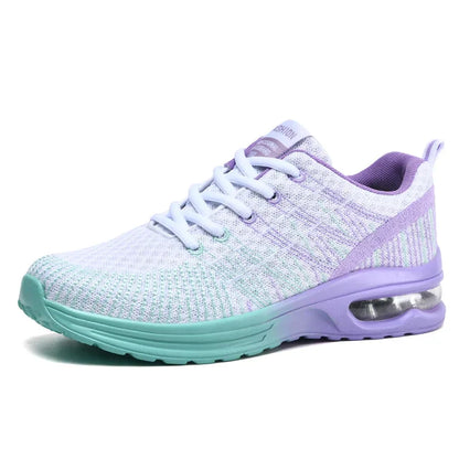 Sneakers Dames - Hardloopsneaker met Luchtkamer en Veters | Zomer