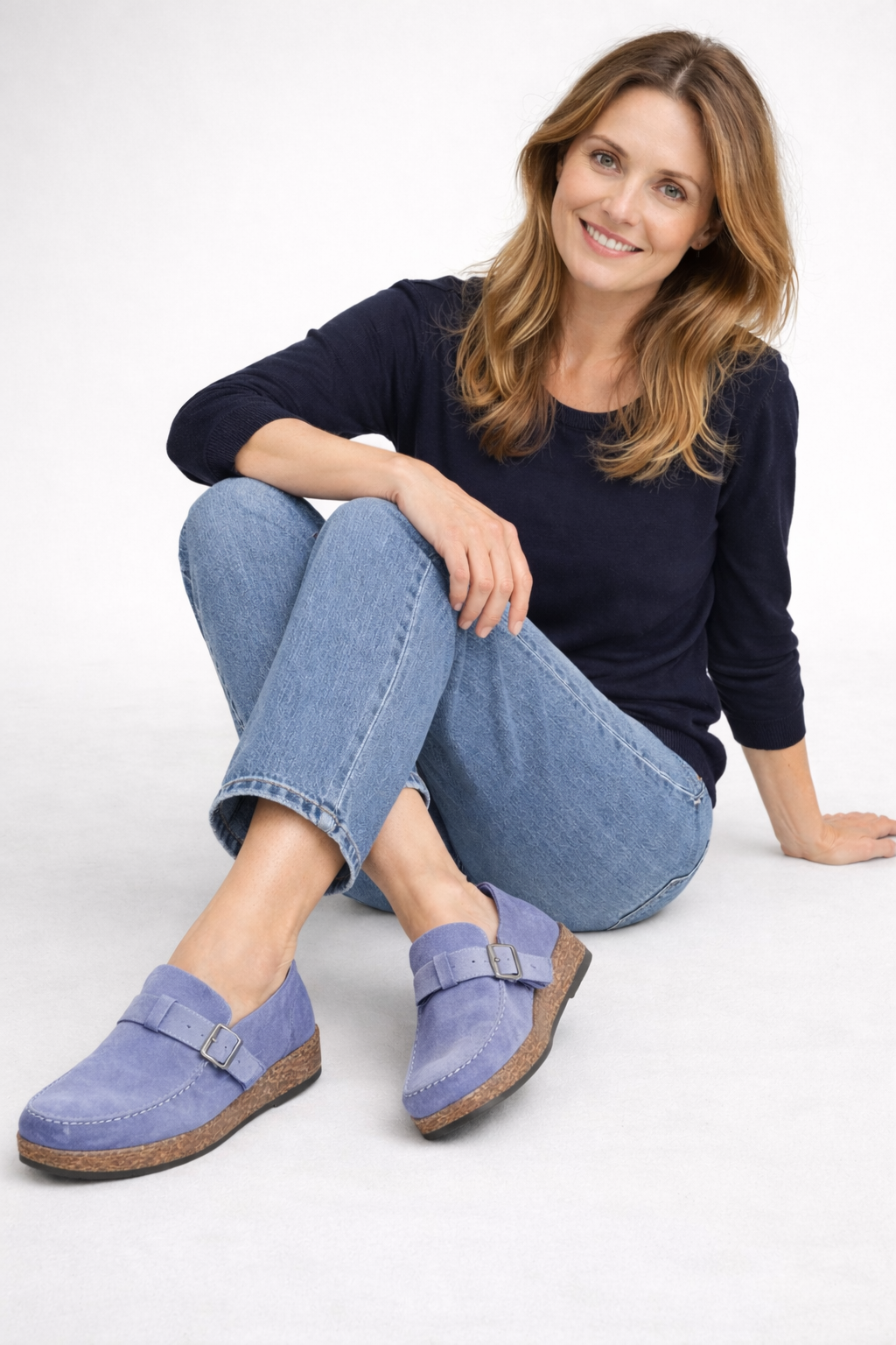 Femke - Casual Orthopedische Instappers Dames met Gesp en Comfortabele Zool