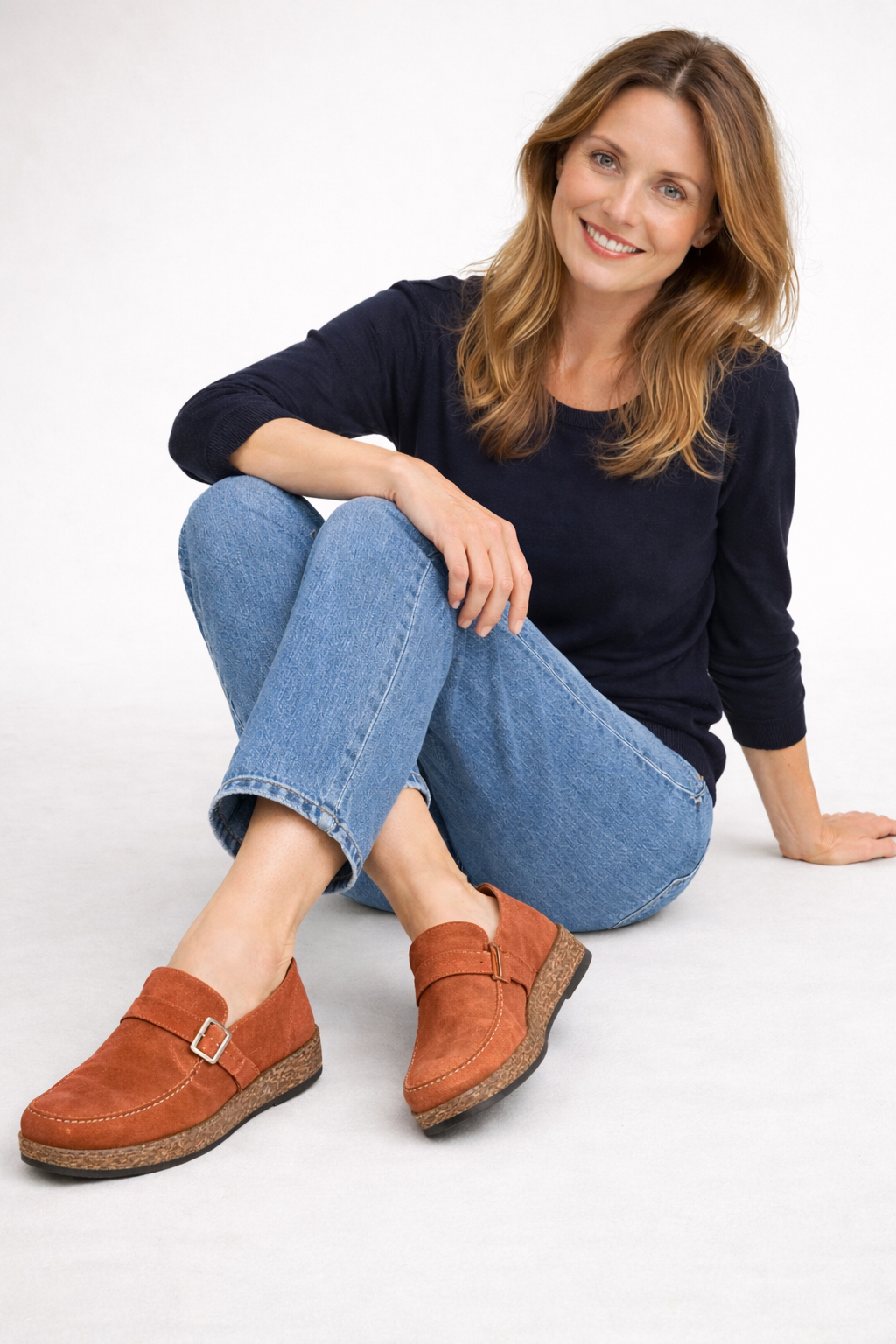 Femke - Casual Orthopedische Instappers Dames met Gesp en Comfortabele Zool