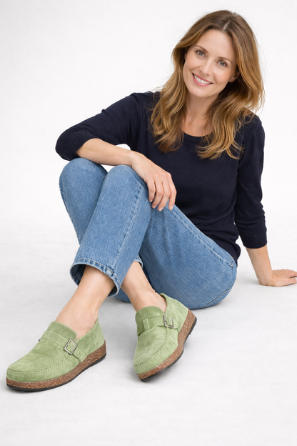 Femke - Casual Orthopedische Instappers Dames met Gesp en Comfortabele Zool