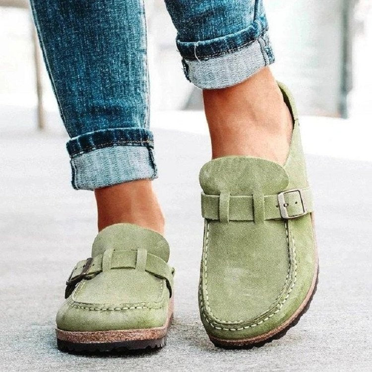 Femke - Casual Orthopedische Instappers Dames met Gesp en Comfortabele Zool
