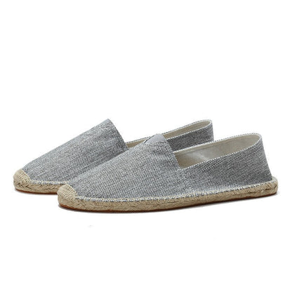 Roos - Casual Linnen Loafers Dames met Jute Zool en Instapmodel