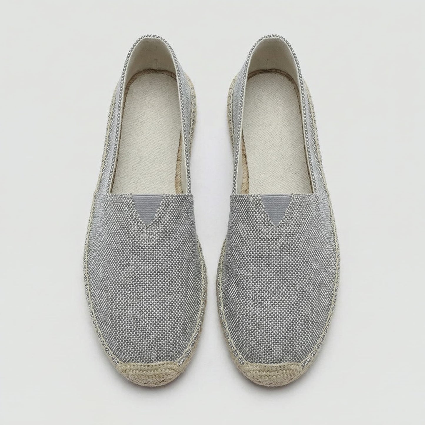 Roos - Casual Linnen Loafers Dames met Jute Zool en Instapmodel