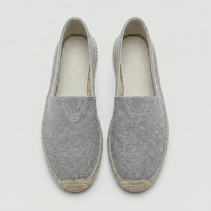 Roos - Casual Linnen Loafers Dames met Jute Zool en Instapmodel