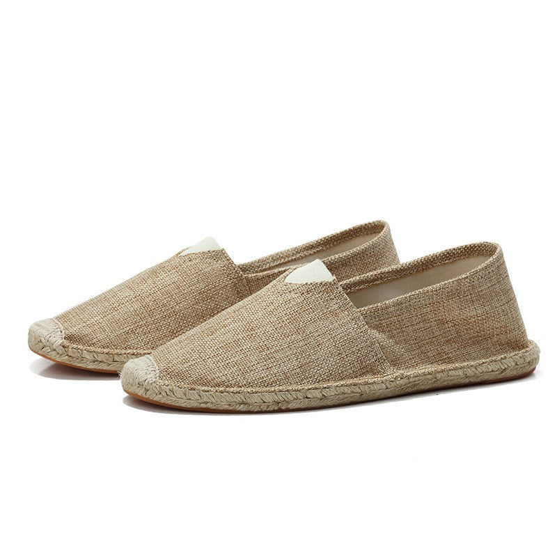 Roos - Casual Linnen Loafers Dames met Jute Zool en Instapmodel