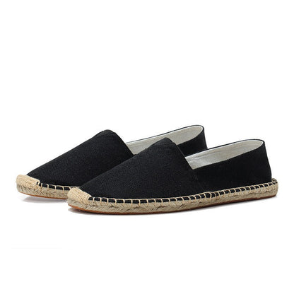 Roos - Casual Linnen Loafers Dames met Jute Zool en Instapmodel