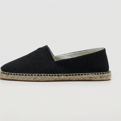 Roos - Casual Linnen Loafers Dames met Jute Zool en Instapmodel