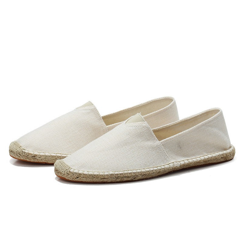 Roos - Casual Linnen Loafers Dames met Jute Zool en Instapmodel