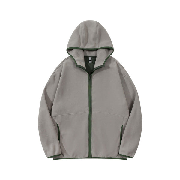 Roos - Dames Winterjas Oversized met Capuchon Ritssluiting en Contrastbies