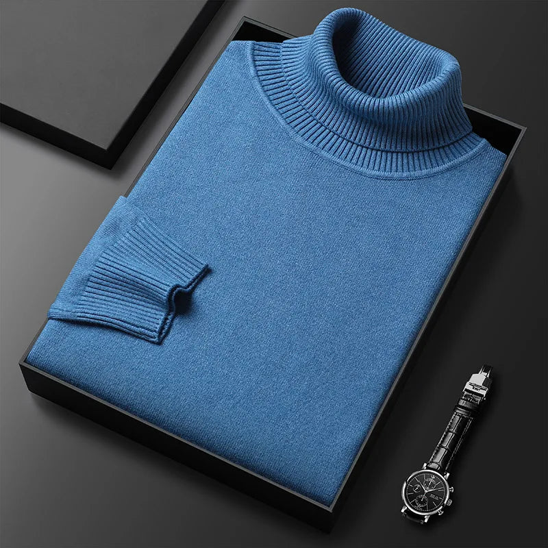 Ruben - Heren Gebreide Coltrui met Cashmere Stlijl en Ribgebreide Kraag