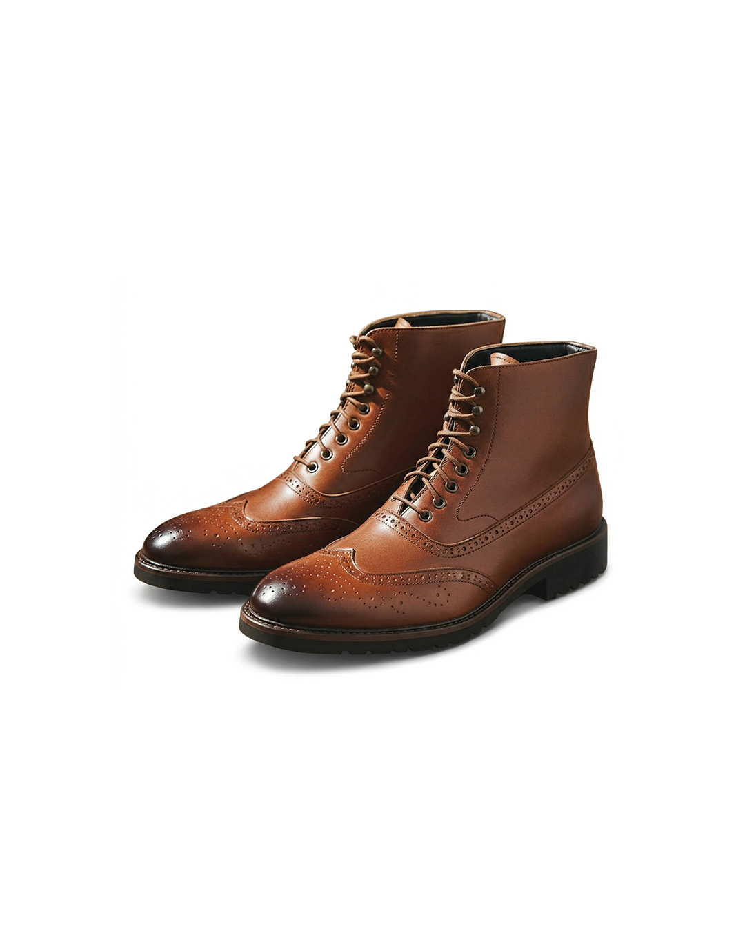Ruben - Heren Nette Veterlaarzen Warm voor de Herfst met Brogue Details