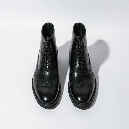 Ruben - Heren Nette Veterlaarzen Warm voor de Herfst met Brogue Details
