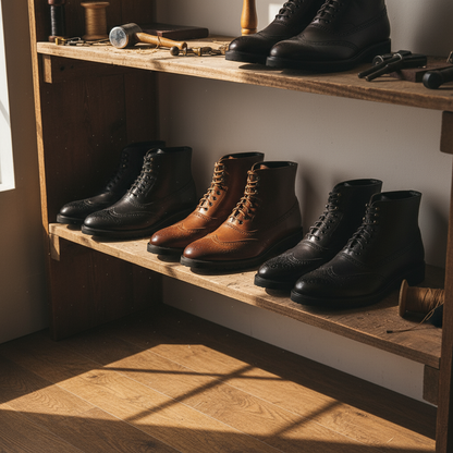 Ruben - Heren Nette Veterlaarzen Warm voor de Herfst met Brogue Details