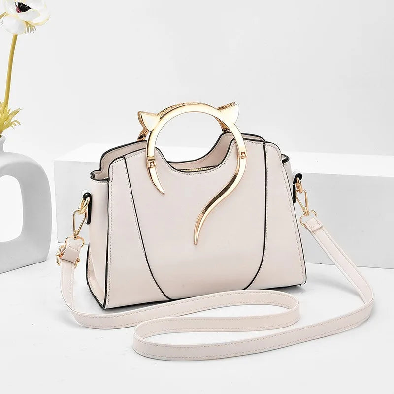 Tas Dames - Stijlvolle Handtas met Gouden Details | Chique