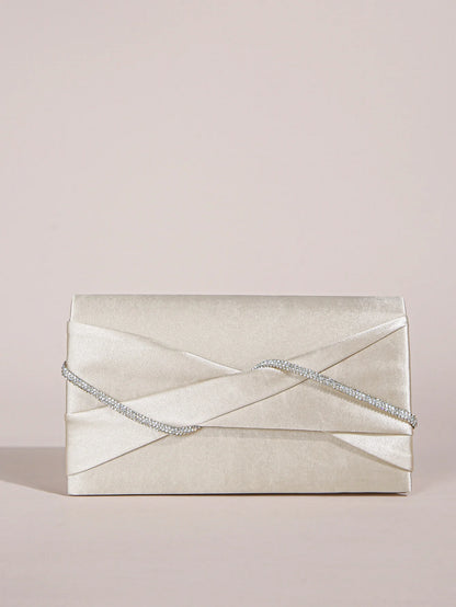 Tas Dames - Glanzende Clutch met Ketting | Elegant